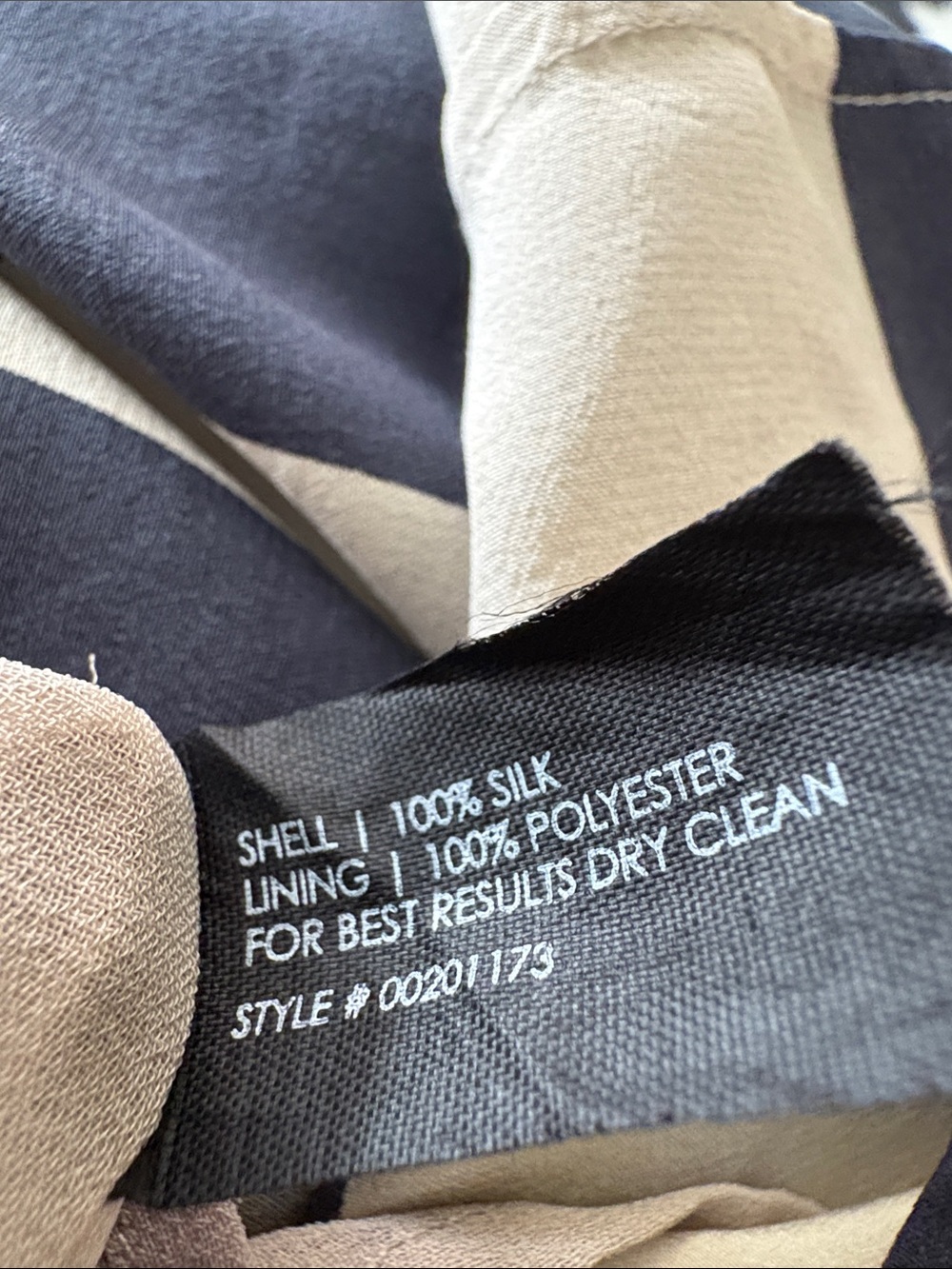 Club Monaco Navy and White Horizontal Stripe Midi Tank Dress. Silk - Picture 4 of 5